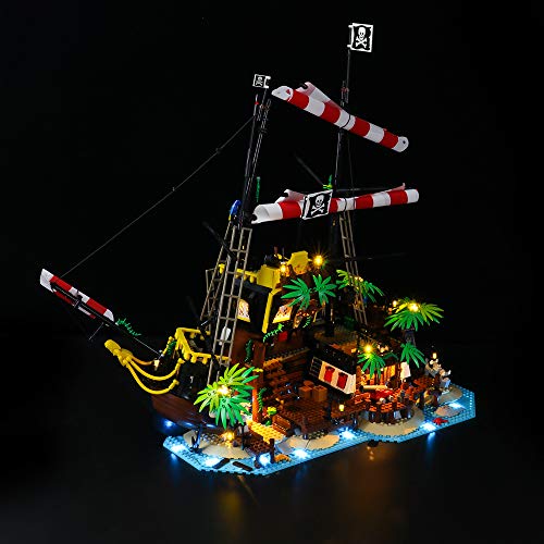 LIGHTAILING Conjunto de Luces (Ideas Piratas de Bahía Barracuda) Modelo de Construcción de Bloques - Kit de luz LED Compatible con Lego 21322 (NO Incluido en el Modelo)