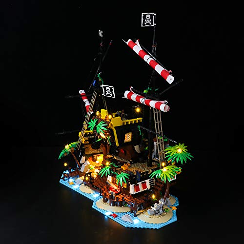 LIGHTAILING Conjunto de Luces (Ideas Piratas de Bahía Barracuda) Modelo de Construcción de Bloques - Kit de luz LED Compatible con Lego 21322 (NO Incluido en el Modelo)