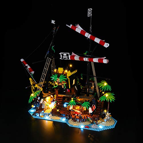 LIGHTAILING Conjunto de Luces (Ideas Piratas de Bahía Barracuda) Modelo de Construcción de Bloques - Kit de luz LED Compatible con Lego 21322 (NO Incluido en el Modelo)