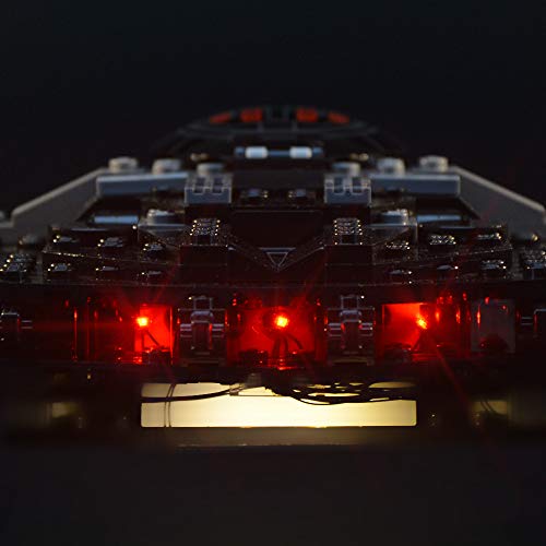 LIGHTAILING Conjunto de Luces (Star Wars Kylo Ren's Tie Fighter) Modelo de Construcción de Bloques - Kit de luz LED Compatible con Lego 75179 (NO Incluido en el Modelo)