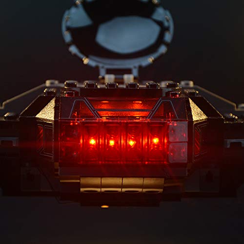 LIGHTAILING Conjunto de Luces (Star Wars Kylo Ren's Tie Fighter) Modelo de Construcción de Bloques - Kit de luz LED Compatible con Lego 75179 (NO Incluido en el Modelo)