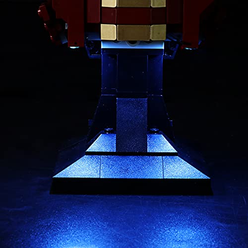 LIGHTAILING Juego de luces para Marvel Super Heroes Iron Man Casco (control remoto) Modelo de bloques de construcción - Kit de luz LED compatible con Lego 76165 (no incluye el modelo)