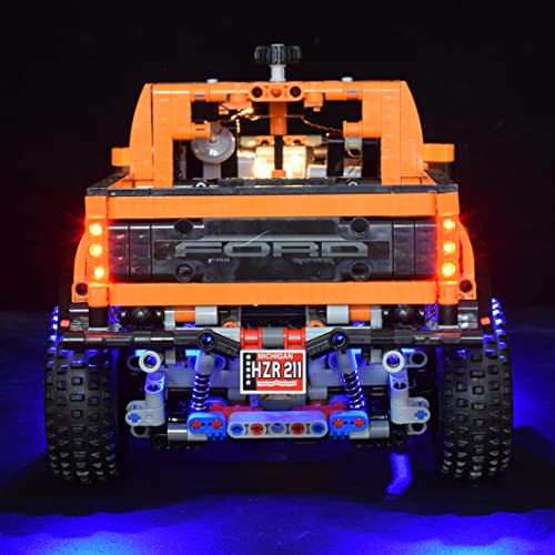 Likecom Juego de iluminación LED para Lego Ford F-150 Raptor, juego de piezas de construcción compatible con Lego 42126, sin set Lego