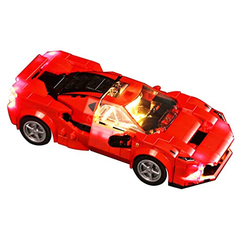 Likecom Juego de iluminación LED para Lego Speed Champions Ferrari F8 Tributo 76895 – sin set Lego