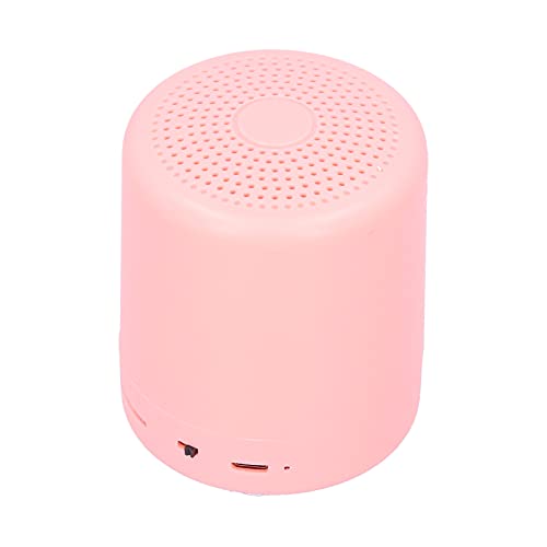 LIKJ Altavoz Bluetooth, Puerto USB Diseño de diafragma de Graves Altavoz inalámbrico Tarjeta de Memoria estéreo inalámbrica verdadera FM Juego en tándem Altavoz Bluetooth inalámbrico portátil(Rosa)