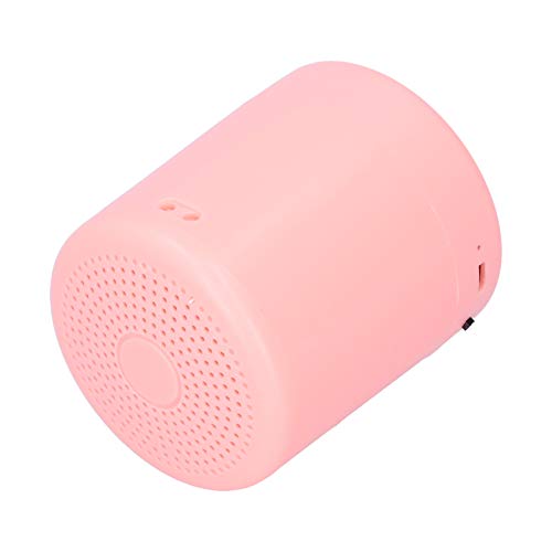 LIKJ Altavoz Bluetooth, Puerto USB Diseño de diafragma de Graves Altavoz inalámbrico Tarjeta de Memoria estéreo inalámbrica verdadera FM Juego en tándem Altavoz Bluetooth inalámbrico portátil(Rosa)