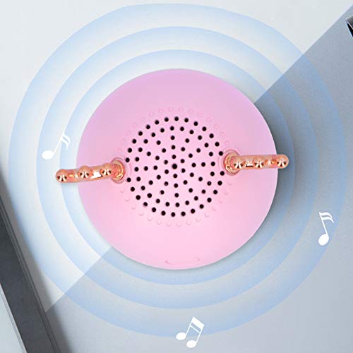 LIKJ Bocina Bluetooth, Rango Completo de 3 W Apariencia del Cervatillo Mini Altavoz Bluetooth inalámbrico 5.0 Versión de Bluetooth Tiempo de Juego 8 Horas Altavoz inalámbrico Deer para teléfono(Rosa)