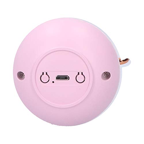 LIKJ Bocina Bluetooth, Rango Completo de 3 W Apariencia del Cervatillo Mini Altavoz Bluetooth inalámbrico 5.0 Versión de Bluetooth Tiempo de Juego 8 Horas Altavoz inalámbrico Deer para teléfono(Rosa)