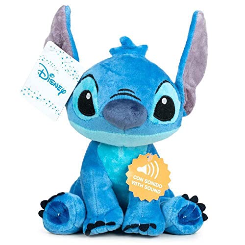 Lilo & Stitch Peluche con Sonido Peluche Suave Soft Original Peluche Niña Niño Regalo para Cumpleaños (Stitch 20 cm)