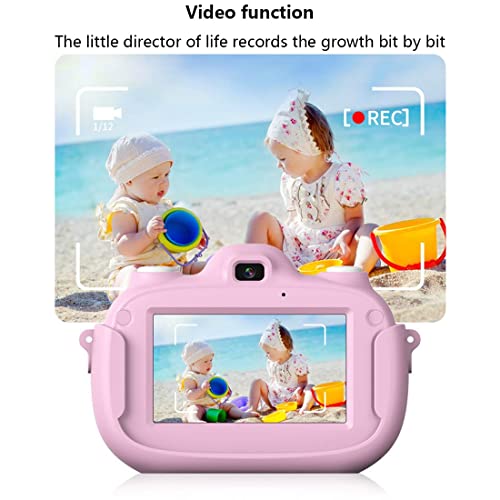 LINXHE Cámara for niños for niñas, Chicos, niños Selfie Camera Toy Pantalla táctil de 3.0 Pulgadas HD Cámara de Video Digital for niños pequeños, Regalos de cumpleaños de Navidad for niños