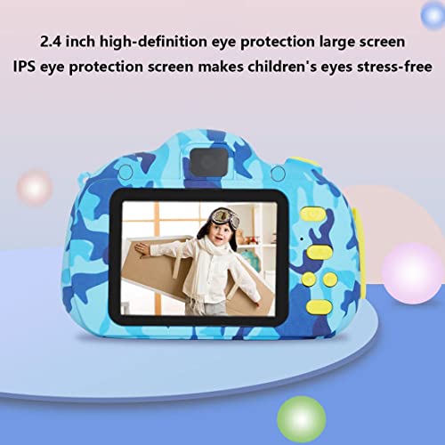 LINXHE Cámara for niños, Selfie Regalos de cámaras Digitales for niñas for niños, 108 0p HD Cámara de Video con 3 2GB SD Tarjeta for niños (Color : Blue)