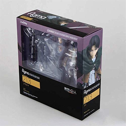 LIQIN Ataque en Titán Figura Levi Ackerman PVC Anime Figure Figure Model Toy Doll Ornamentos Se Pueden recolectar Regalos de Sorpresa 22 cm Pop Figuras