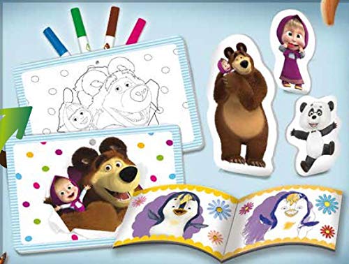 Lisciani - Masha y el Oso Baby Coloring - Juego educativo creativo para niños a partir de 2 años (78059)