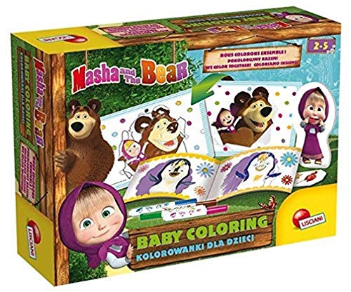 Lisciani - Masha y el Oso Baby Coloring - Juego educativo creativo para niños a partir de 2 años (78059)