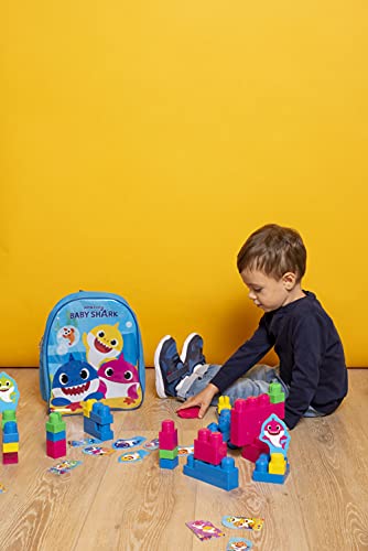 Lisciani - Mochila con construcciones de Baby Shark para bébés - Juego educativo para niños a partir de 1 año