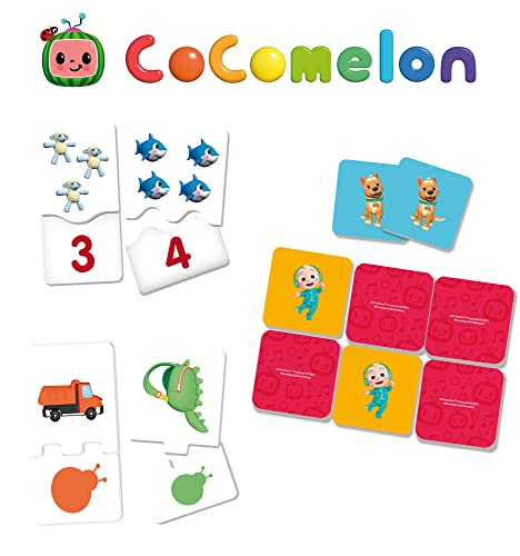 Liscianigiochi-CoComelon-Colección de 10 Juegos educativos para niños a Partir de 2 años-Colores, números, Formas, Memoria, Lógica y Mucho más, Multicolor (90914)