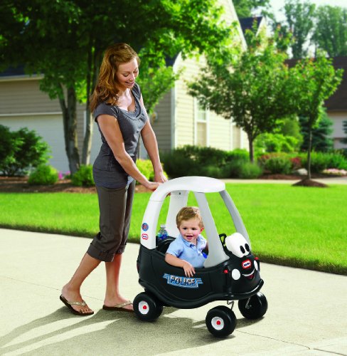 Little Tikes Cozy Coupe Coche de Policía - Juguete para montar, Con puerta y claxon que funcionan, Fomenta el juego creativo, Edad para niños de 18 meses a 5 años