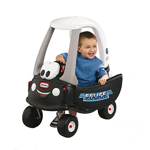 Little Tikes Cozy Coupe Coche de Policía - Juguete para montar, Con puerta y claxon que funcionan, Fomenta el juego creativo, Edad para niños de 18 meses a 5 años