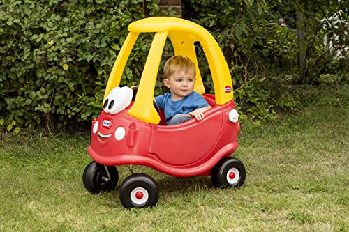 Little Tikes Cozy Coupe - Ride-on para Niños, con los Pies en el Suelo, Mini Coche de Empuje con Claxon Real, Botón de Arranque y Tapón de Gasolina, Edad 18+ meses