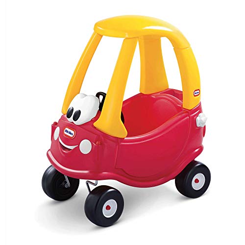 Little Tikes Cozy Coupe - Ride-on para Niños, con los Pies en el Suelo, Mini Coche de Empuje con Claxon Real, Botón de Arranque y Tapón de Gasolina, Edad 18+ meses