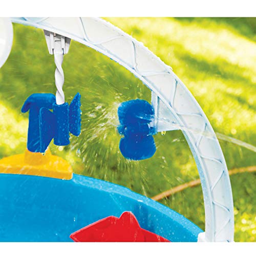 Little Tikes Fun Zone Battle Splash Mesa de Agua - Juego para jardín - Fomenta el Juego Activo e imaginativo - para niños de 3 a 6+ años