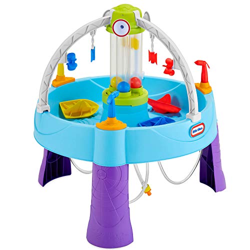 Little Tikes Fun Zone Battle Splash Mesa de Agua - Juego para jardín - Fomenta el Juego Activo e imaginativo - para niños de 3 a 6+ años