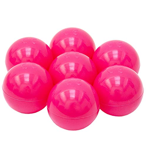 LittleTom 50 Bolas de PE 5,5cm de diámetro para llenar Piscinas para niños Rosa