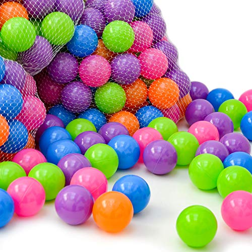 LittleTom 800 Pelotas de Color Ø 6 cm para llenar Piscinas de Bolas para bebés