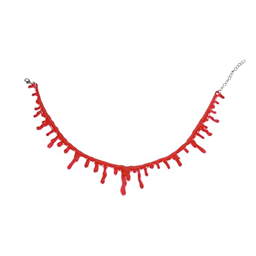 liulishop Suministros de Halloween Collar de Sangre de Halloween Mujeres Chokers Collares Party Decorations Horror Props Niños Juguete Regalo Casa Haunted Decoraciones de Halloween (Color : B)