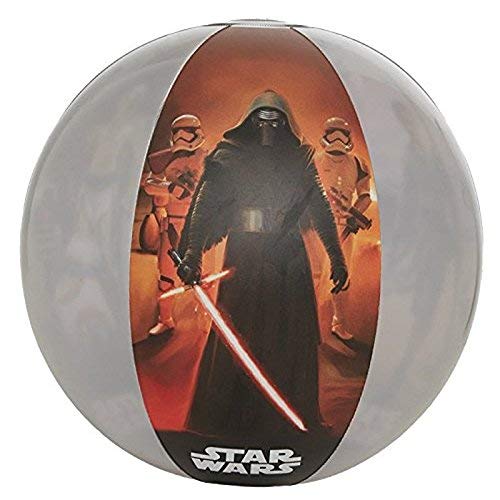 Lively Moments Star Wars Bola de Agua / Pelota del Partido, Flotador/Anillo Flotante y Manguitos con Yoda, BB8 y Otros