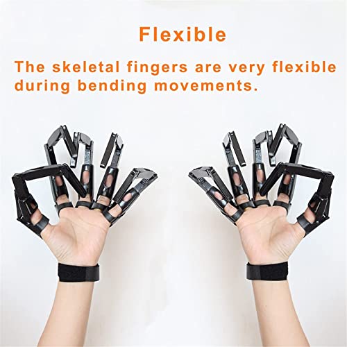 LIYGHFRTIO Halloween Dedos Articulados Paw Hands Extension Skeleton Glove Disfraz Access For Mascarerade Party(Color:Negro a la Derecha)