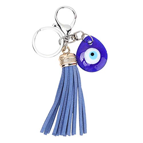 Llavero, Blue Evil Eye Llavero Llavero Decoración para el hogar Amuleto Encanto Colgante Bendición Regalo Cristal turco Lucky Lucky Adorno colgante para niñas Mujeres Bolsa de clave Decoración Cumplea