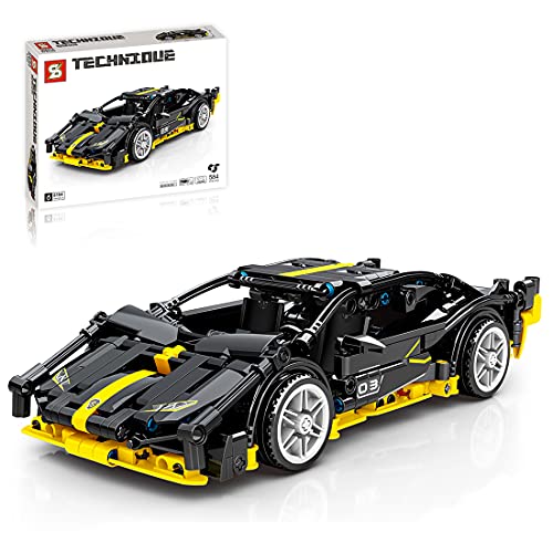 Loads Coche deportivo para Lamborghini sian, 584 piezas, técnica Pull Back modelo, compatible con Lego Technik Lamborghini