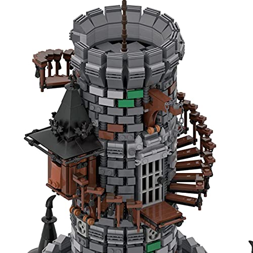 Loads Juego de construcción de torre de mago, MOC-50724, 9555 piezas, modelo de castillo de mago