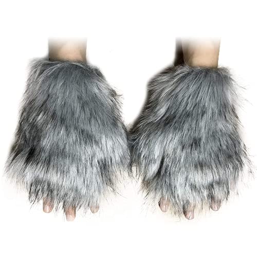 Lobo Fox Cola Clip Orejas y Guantes Set Halloween Navidad Fancy Party Juguetes Regalo para Niños o Adultos