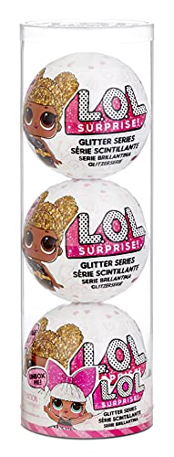 LOL Surprise Glitter Paquete Exclusivo de 3 muñecas, Serie 4, Surtido - con más de 20 sorpresas Que Incluyen Outfit, Accesorios y más - para coleccionar - Edad: 4+ años