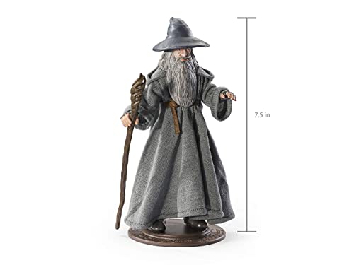 Lord of the Rings Figura Bendyfigs El Señor de los Anillos Gandalf, Color Mehrfarbig (Noble Collection 849421006839)