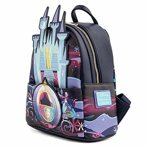 Loungefly Disney Cinderella Castle Mini Mochila, Multi, Talla única,