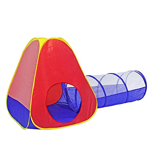 LSGNB Carpa Infantil, Domineering Juego de Dos Piezas, Valla Cubierta, de los niños de la Bola Piscina al Aire Libre Playhouse, portátil y Ligero