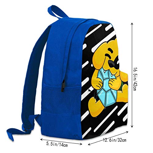 Lsjuee Mikec-Rack 3D Impresión Anime/Mochila de Dibujos Animados, Mochilas Escolares Personalizadas para niños