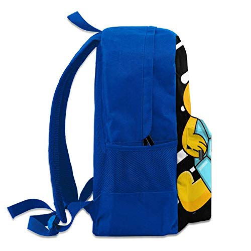 Lsjuee Mikec-Rack 3D Impresión Anime/Mochila de Dibujos Animados, Mochilas Escolares Personalizadas para niños