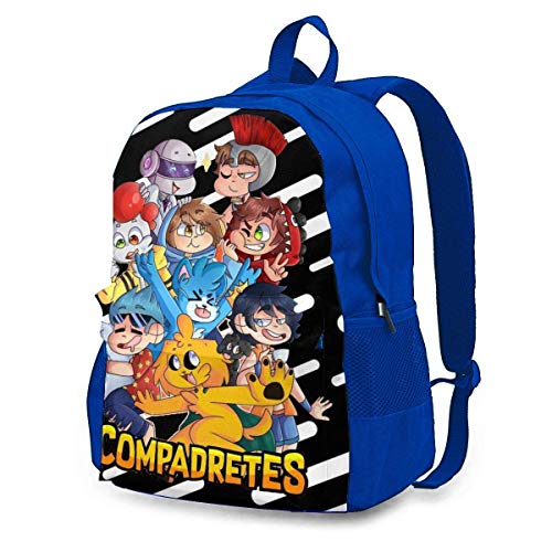 Lsjuee Mikec-Rack 3D Impresión Anime/Mochila de Dibujos Animados, Mochilas Escolares Personalizadas para niños