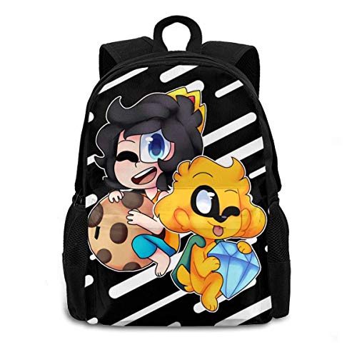 Lsjuee Mikec-Rack 3D Impresión Anime/Mochila de Dibujos Animados, Mochilas Escolares Personalizadas para niños