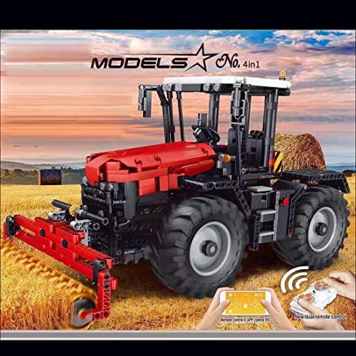 LTGO Tractor teledirigido con motor, 2716 piezas de bloques de construcción, compatible con Lego Technic