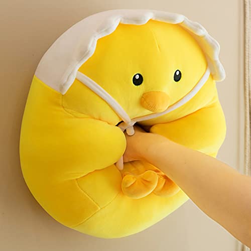 LTLGHY Juguetes De Peluche De Pollo Amarillo, Creativo Y Novedoso Muñeco De Pollito De Dibujos Animados, Lindo Juguete De Peluche De Pollito Amarillo, Niños,Amarillo,40cm