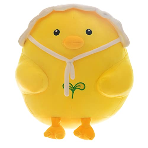 LTLGHY Juguetes De Peluche De Pollo Amarillo, Creativo Y Novedoso Muñeco De Pollito De Dibujos Animados, Lindo Juguete De Peluche De Pollito Amarillo, Niños,Amarillo,40cm