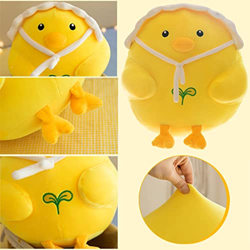 LTLGHY Juguetes De Peluche De Pollo Amarillo, Creativo Y Novedoso Muñeco De Pollito De Dibujos Animados, Lindo Juguete De Peluche De Pollito Amarillo, Niños,Amarillo,40cm