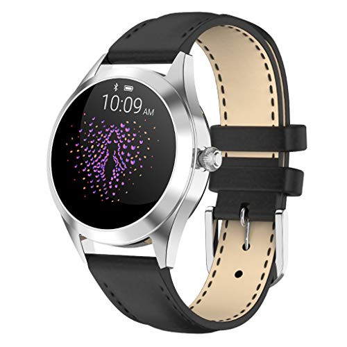 LTLJX Mujer Pulsera Actividad Inteligente Reloj con Pulsómetro,Monitor de Sueño,Smartwatch Fitness Podómetro Cronómetros para iOS Android,Blanco