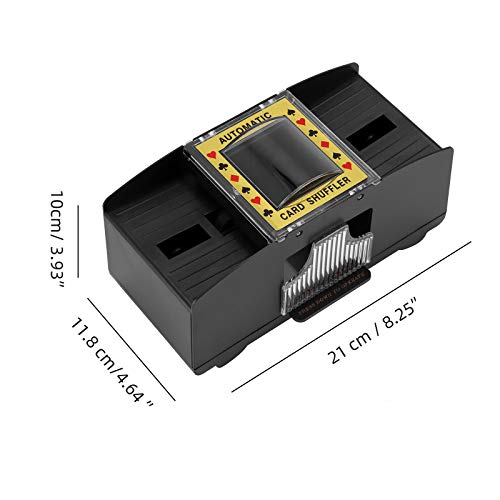 LTXDJ Barajador de Cartas, máquina automática para barajar Cartas con Pilas para póquer, Rummy, UNO