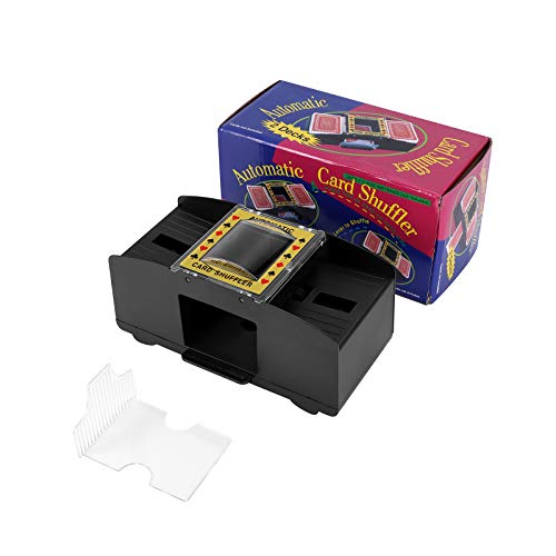 LTXDJ Barajador de Cartas, máquina automática para barajar Cartas con Pilas para póquer, Rummy, UNO